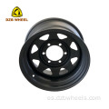 5 agujeros trailer 15x6 8 Spoke White Black